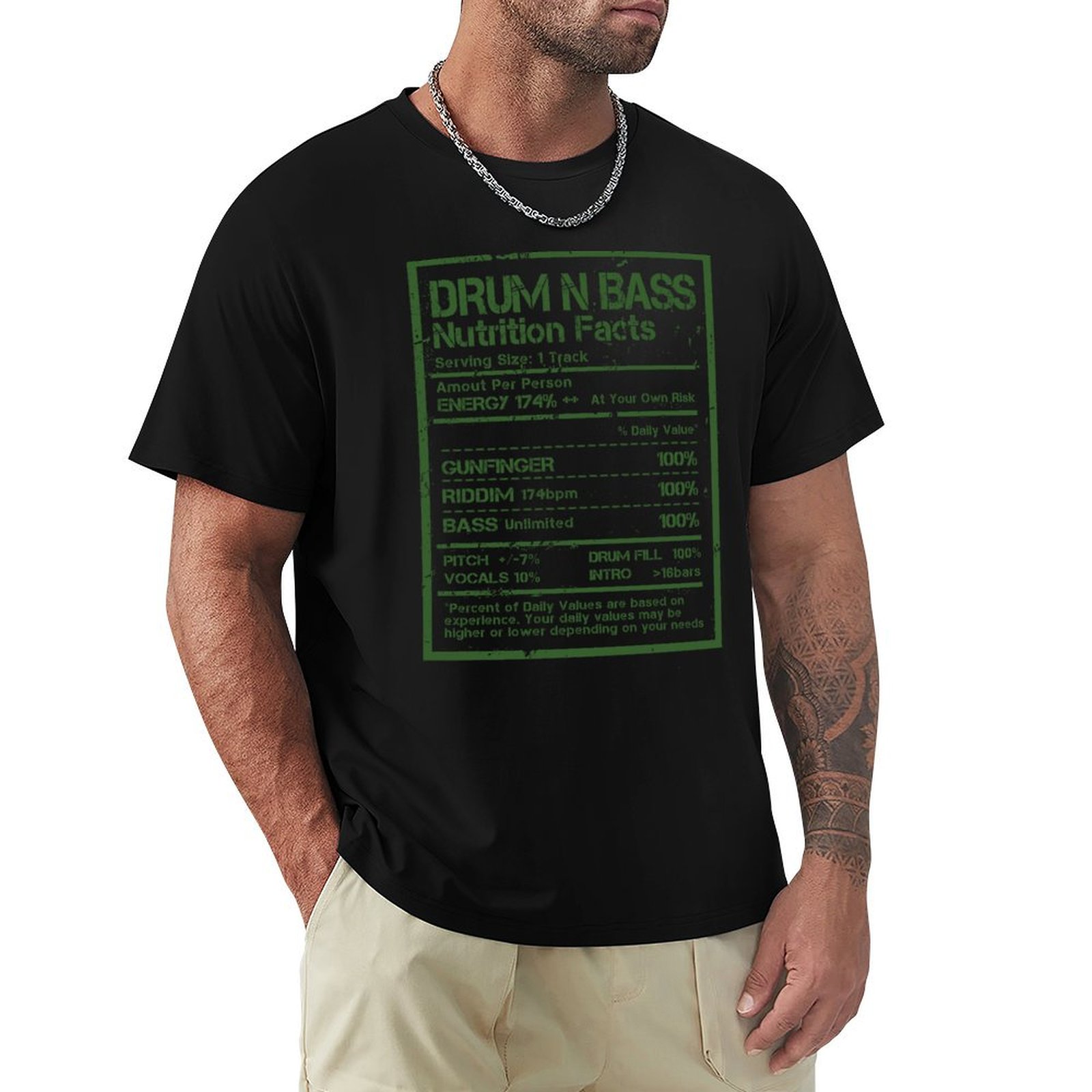 Nutrition Workout - Drum N Bass Nutrition Facts Label