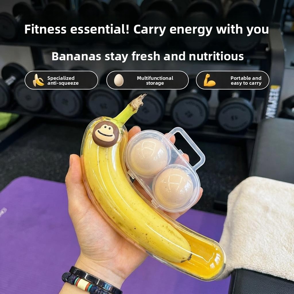 Nutrition For Fitness And Sports - Portable Fitness Banana Storage Box Oxidation