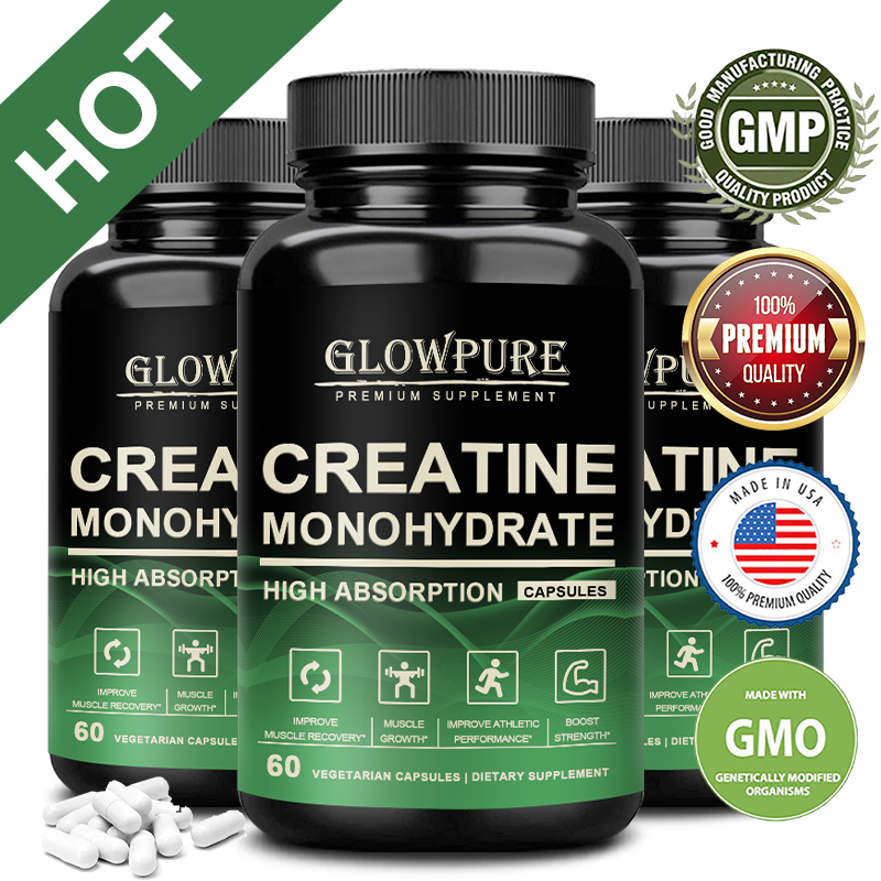 Nutrition Workout - Creatine Monohydrate Capsules for Muscle Endurance,