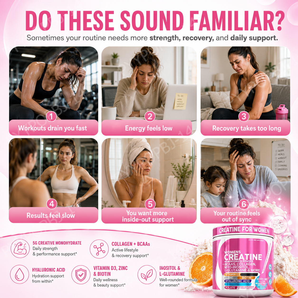 Woman Creatine Powder 269g Con - Nutrition Workout recensione e prezzo