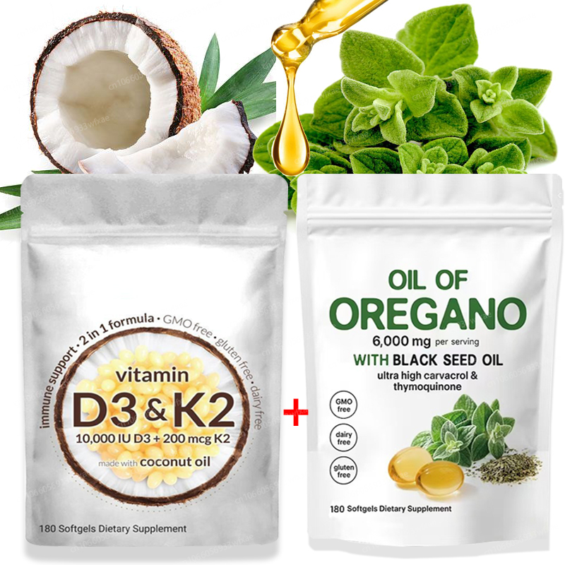 2 Bags 360Softgels Oil of Oreg - Vitamin D3 K2 Drop recensione e prezzo