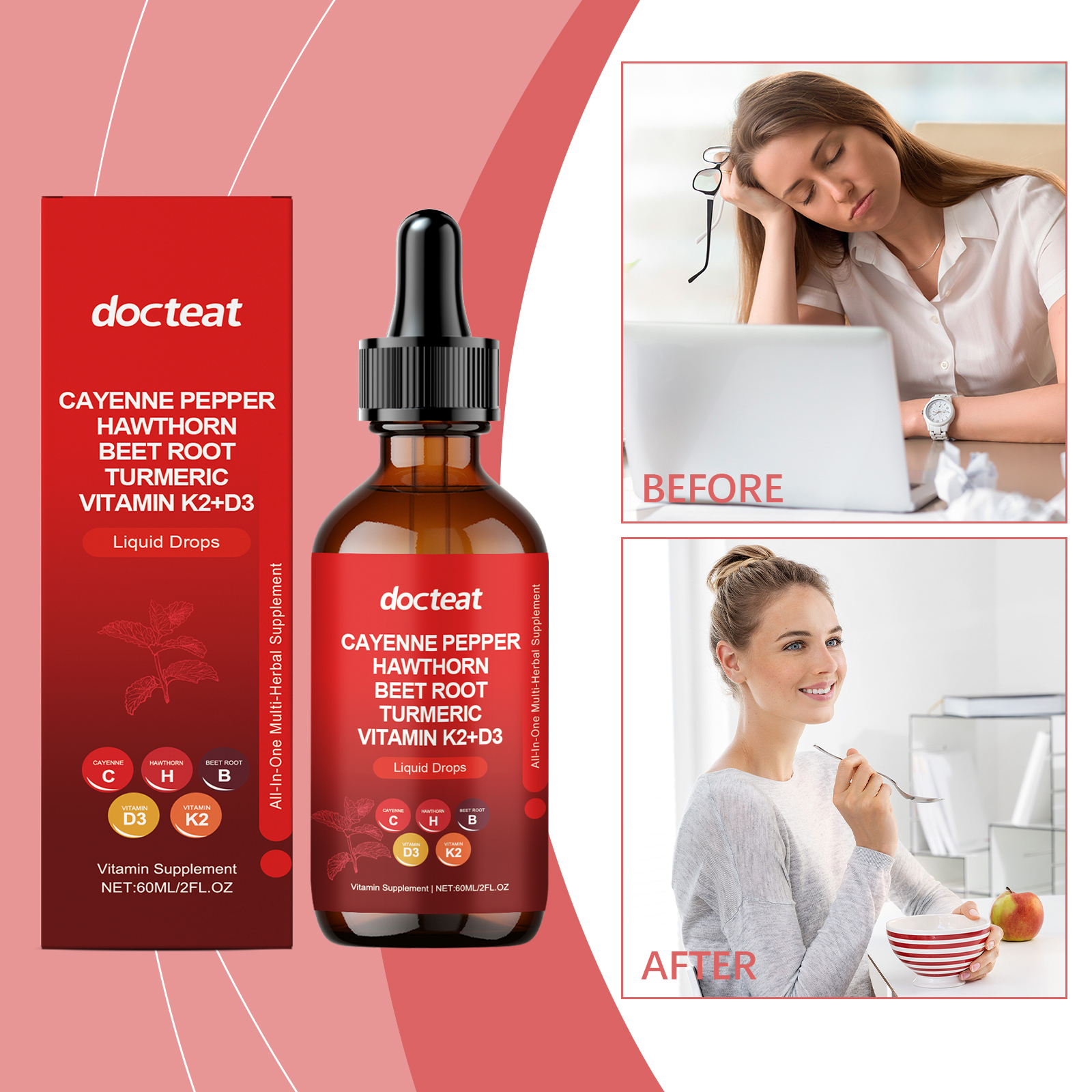 Cayenne Pepper Drops with Hawt - Vitamin D3 K2 Drop recensione e prezzo