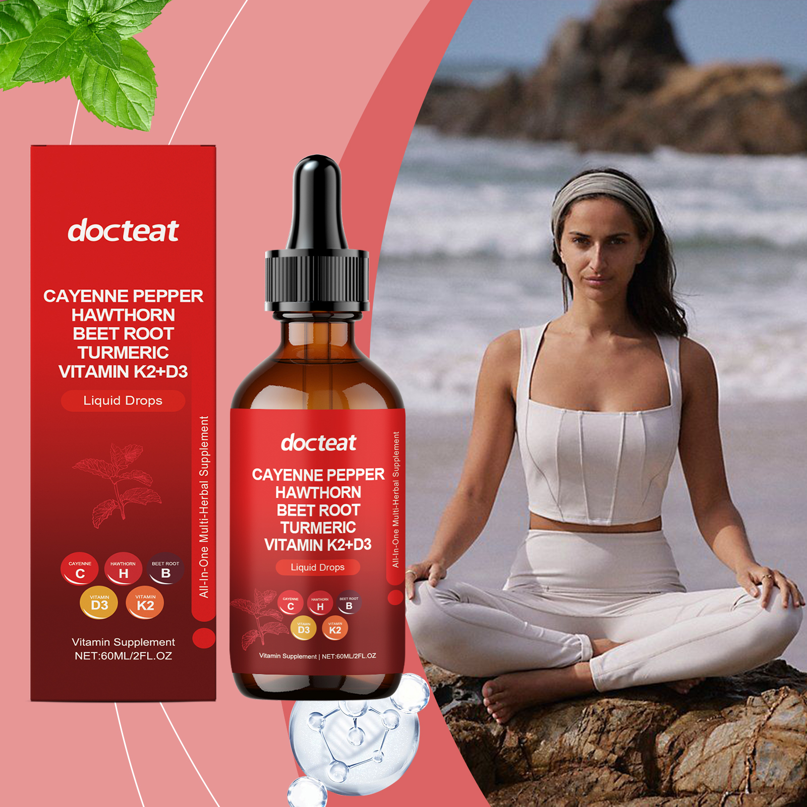 Cayenne Pepper Drops with Hawt - Vitamin D3 K2 Drop recensione e prezzo