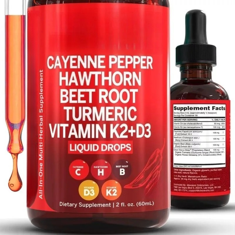 Cayenne Pepper Drops Supplemen - Vitamin D3 K2 Drop recensione e prezzo