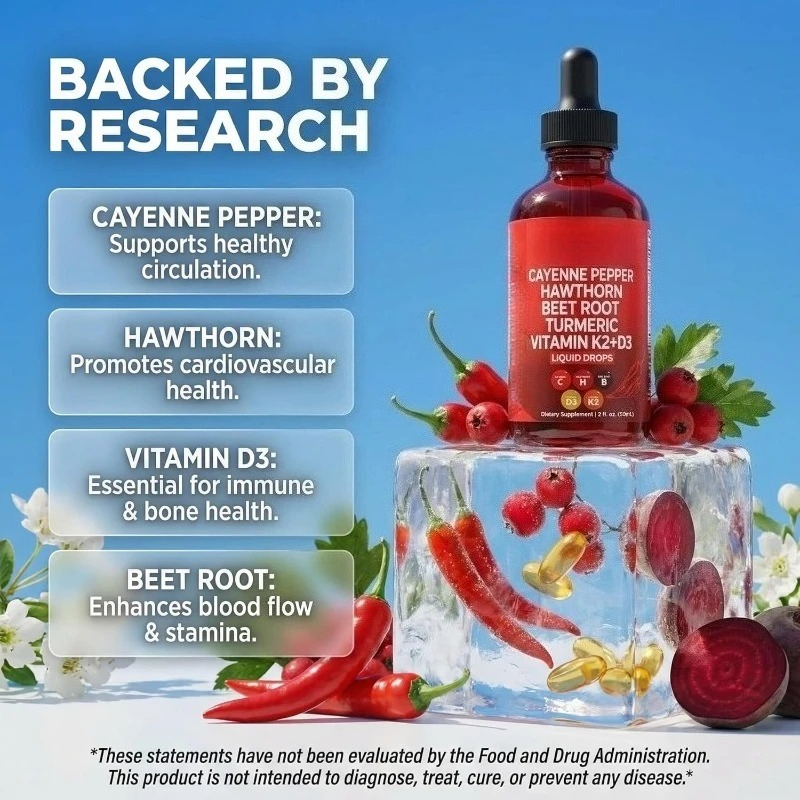 Cayenne Pepper Drops Supplemen - Vitamin D3 K2 Drop recensione e prezzo