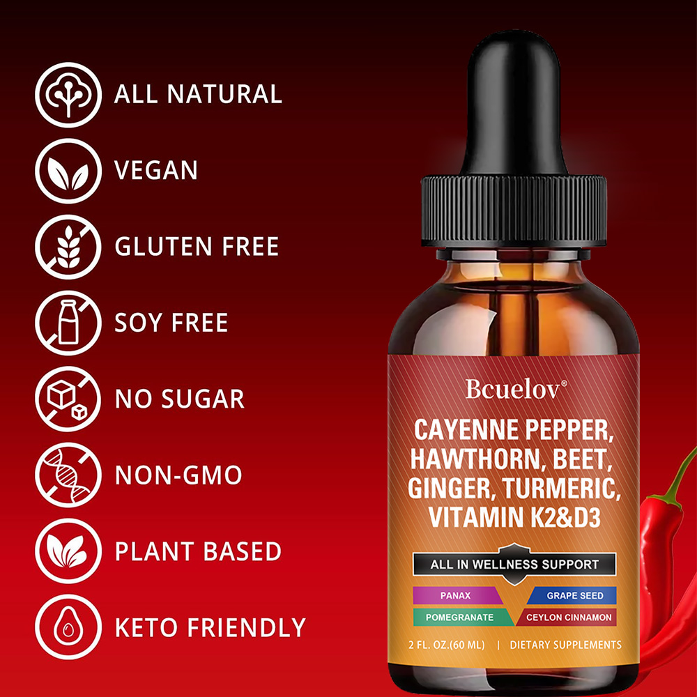 Cayenne Pepper Liquid Drops +  - Vitamin D3 K2 Drop recensione e prezzo