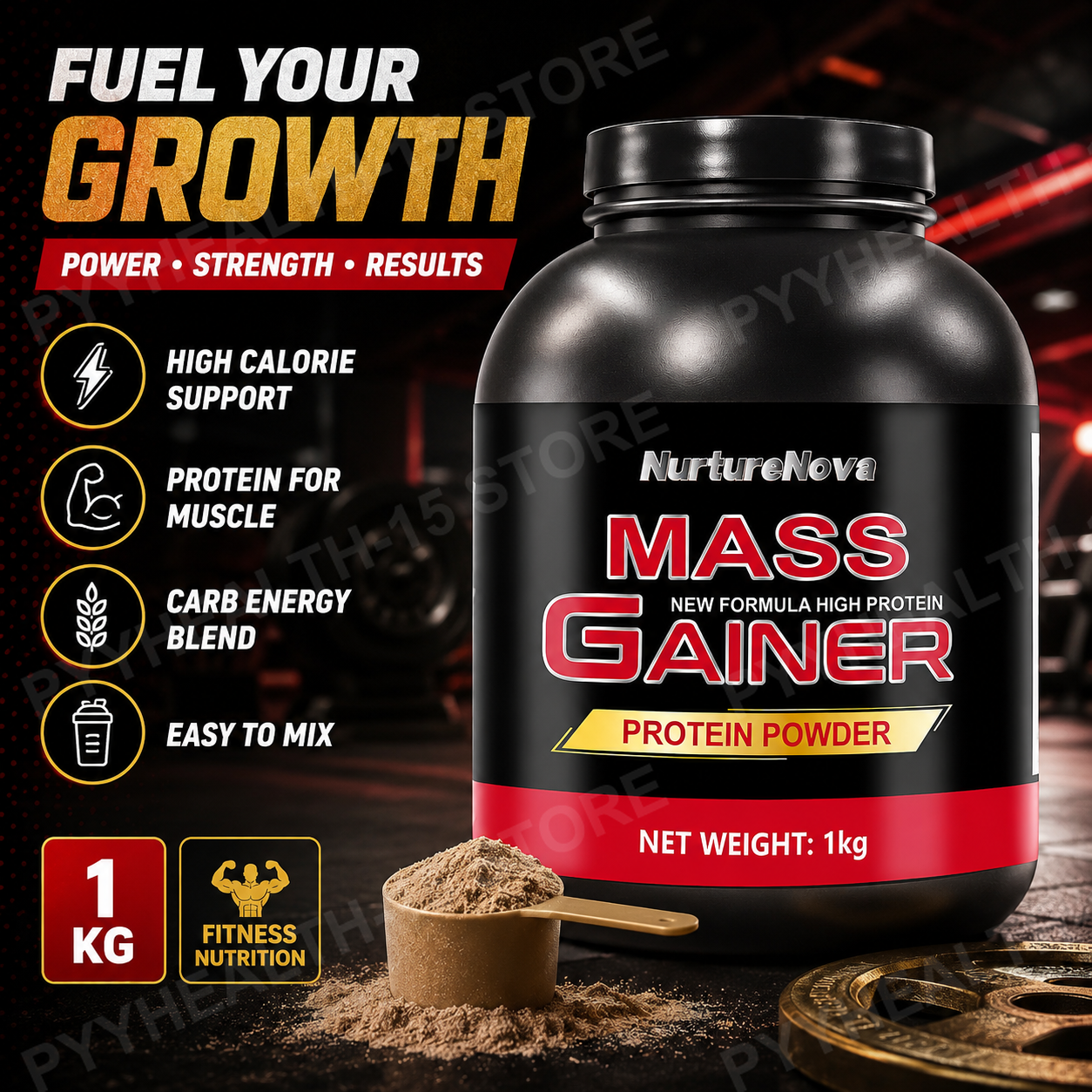 Mass Gainer Protein Powder 1kg - Nutrition In Fitness recensione e prezzo