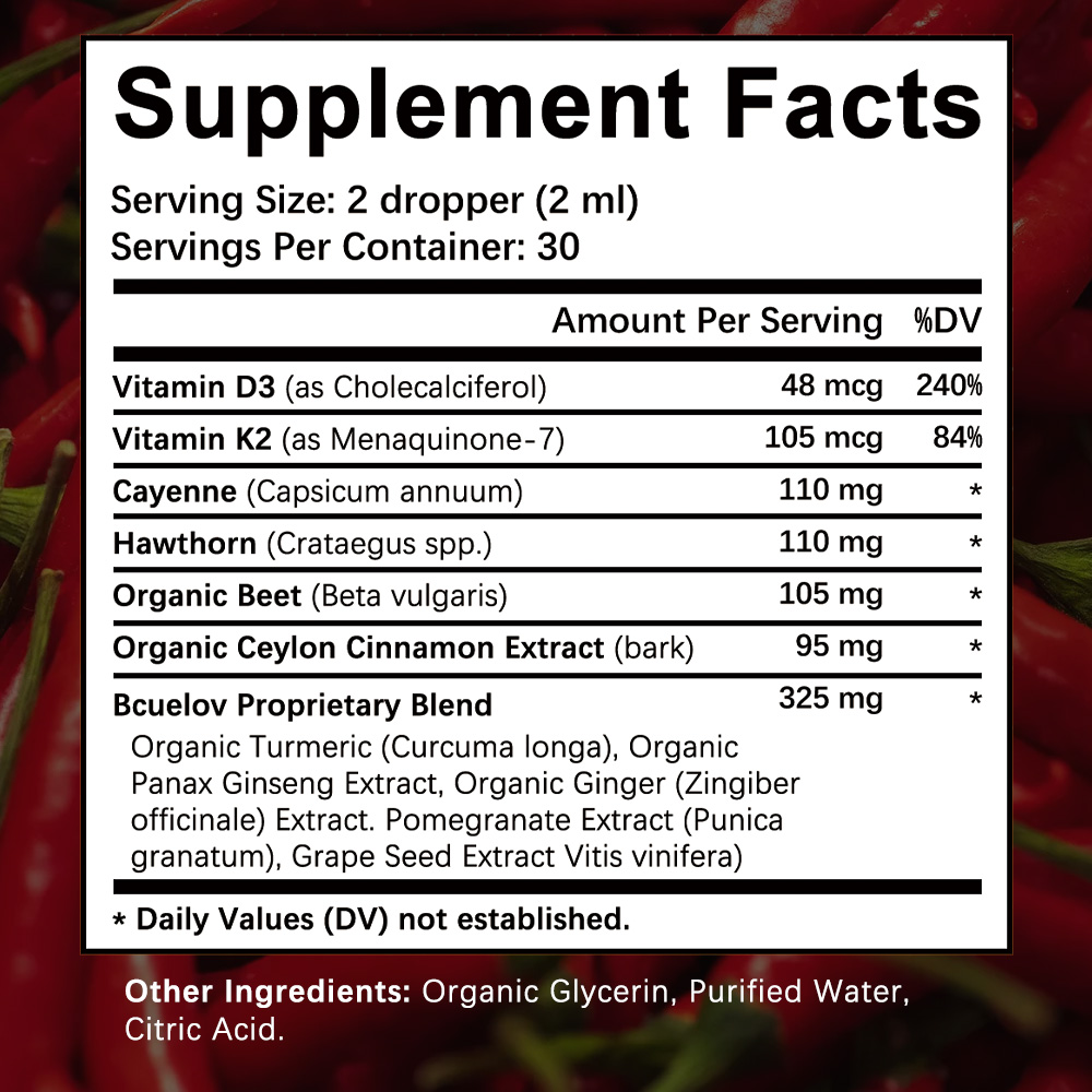 Cayenne Pepper Drops Supplemen - Vitamin D3 K2 Drop recensione e prezzo
