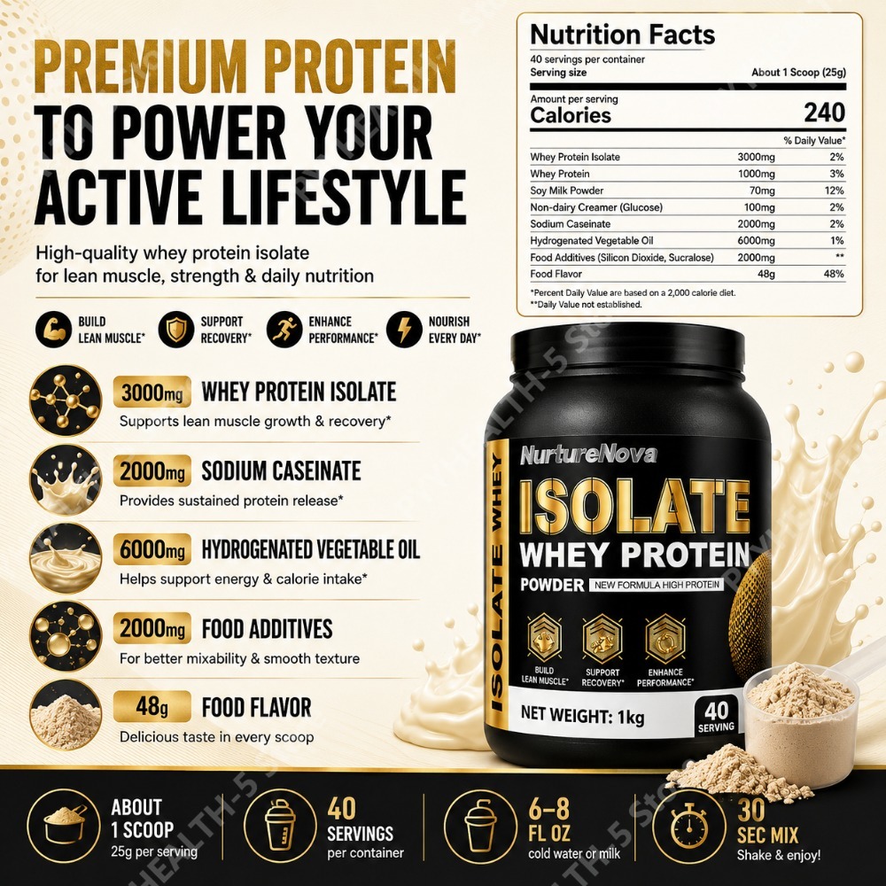 Isolate Whey Protein Powder 1k - Nutrition For Fitness And Sports recensione e prezzo