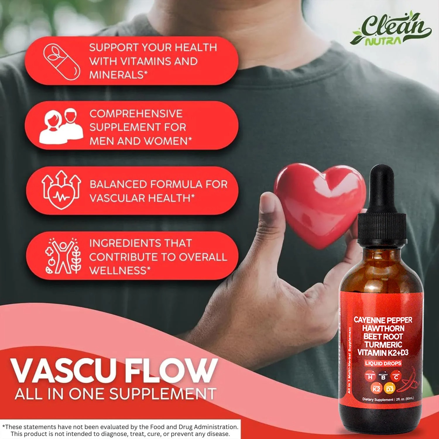Cayenne Pepper Drops,Natural C - Vitamin D3 K2 Drop recensione e prezzo