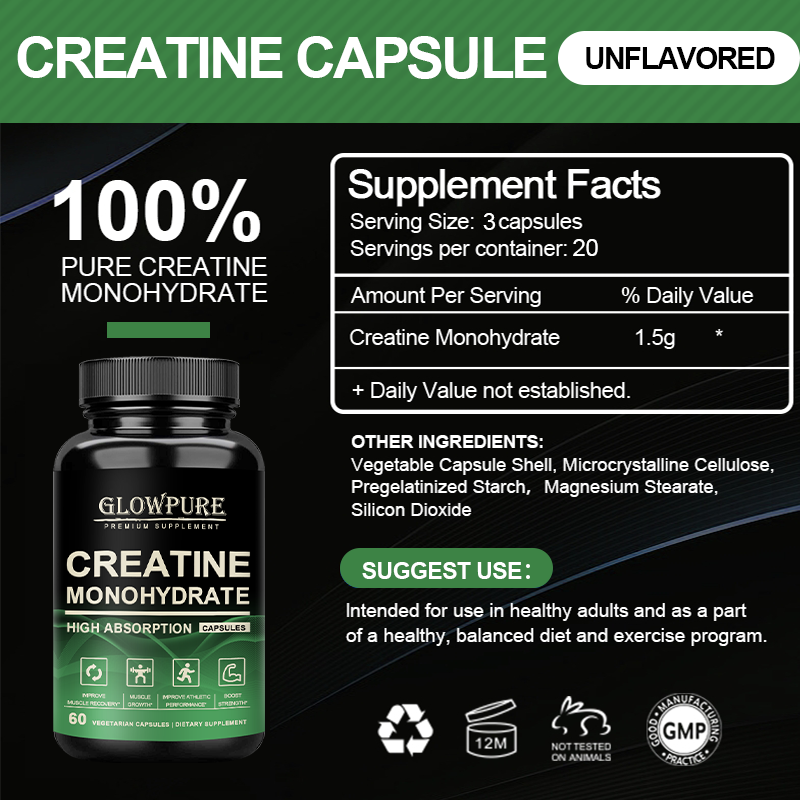 Creatine Monohydrate Capsules  - Nutrition Workout recensione e prezzo